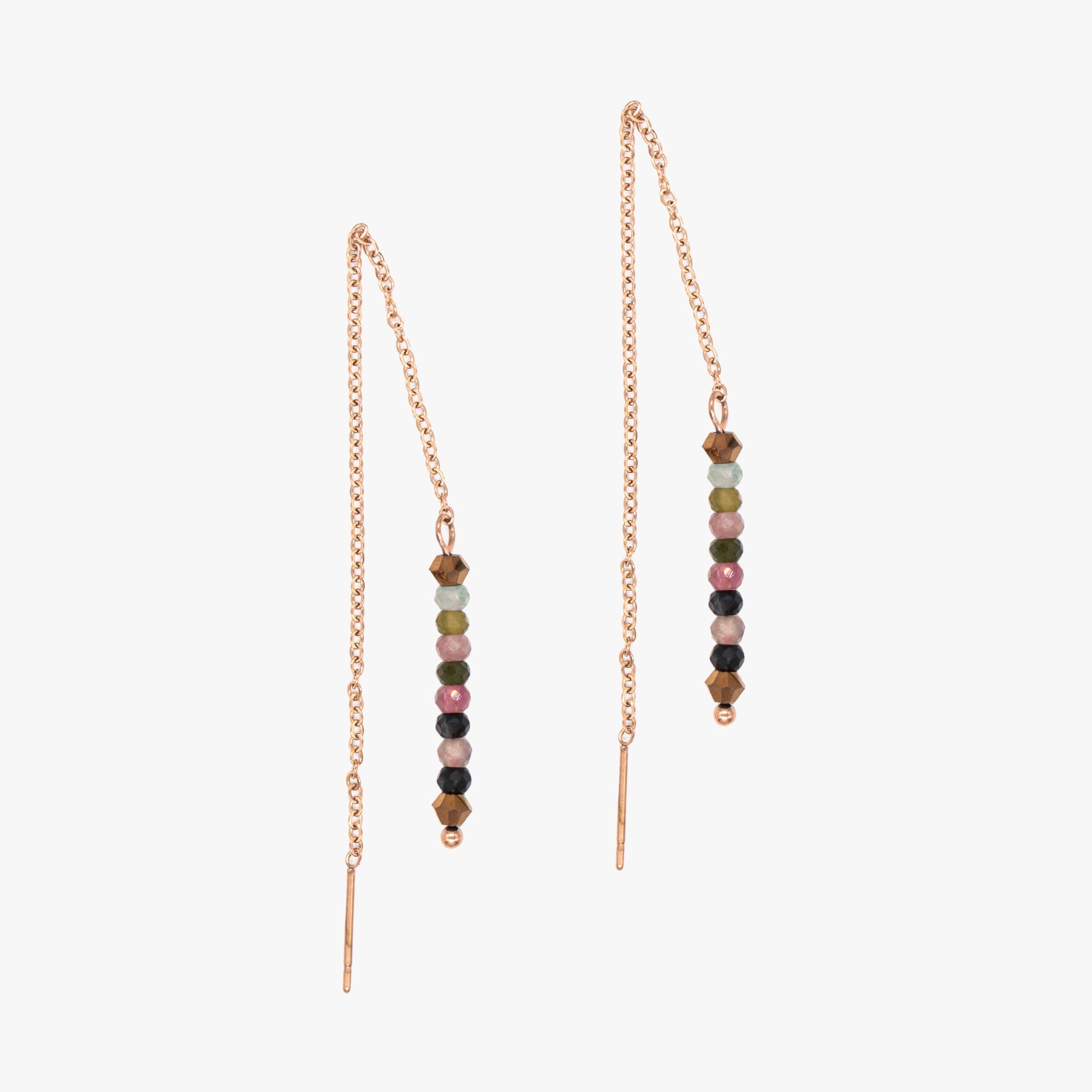Boucles d'oreilles LUMIA en pierres Tourmaline - SLOYA